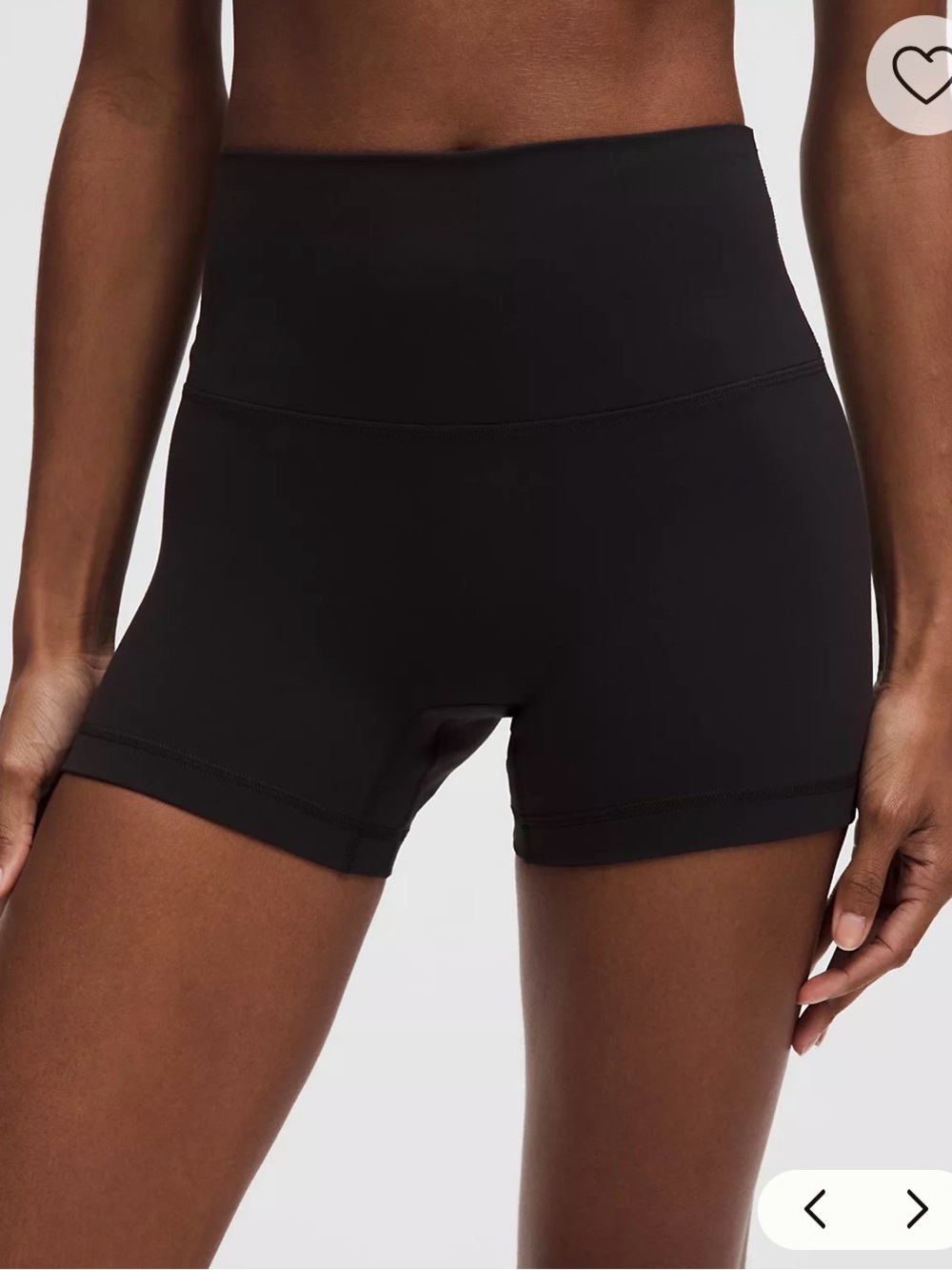 LULULEMON High-Rise Black Women's Active Shorts